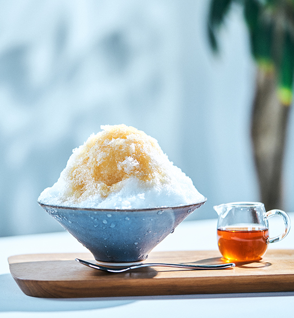 レシピ画像：深炒り焙茶BOTTO!のかき氷